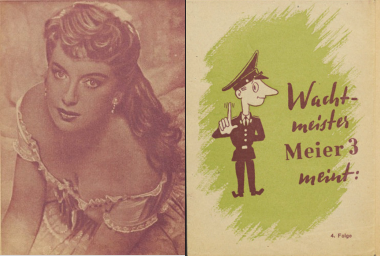 Cover and insert of Patrolman Meier 3 Says . . . circa 1957–58